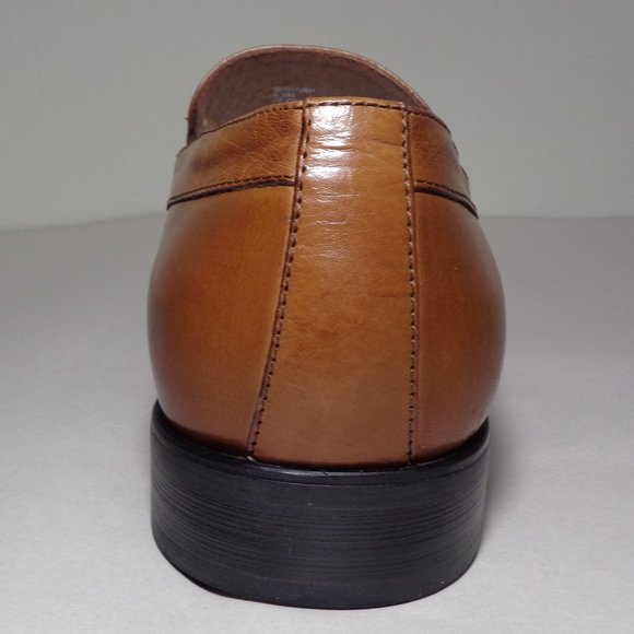 Steve Madden Size 9.5 M SHHARP Tan Leather Slip On Loafers New Men\'s Shoes main image 4